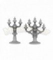 Candelabros encendidos x2