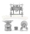 Blacksmith Tools (Anvil, Sharpener, Shelf, Bucket)